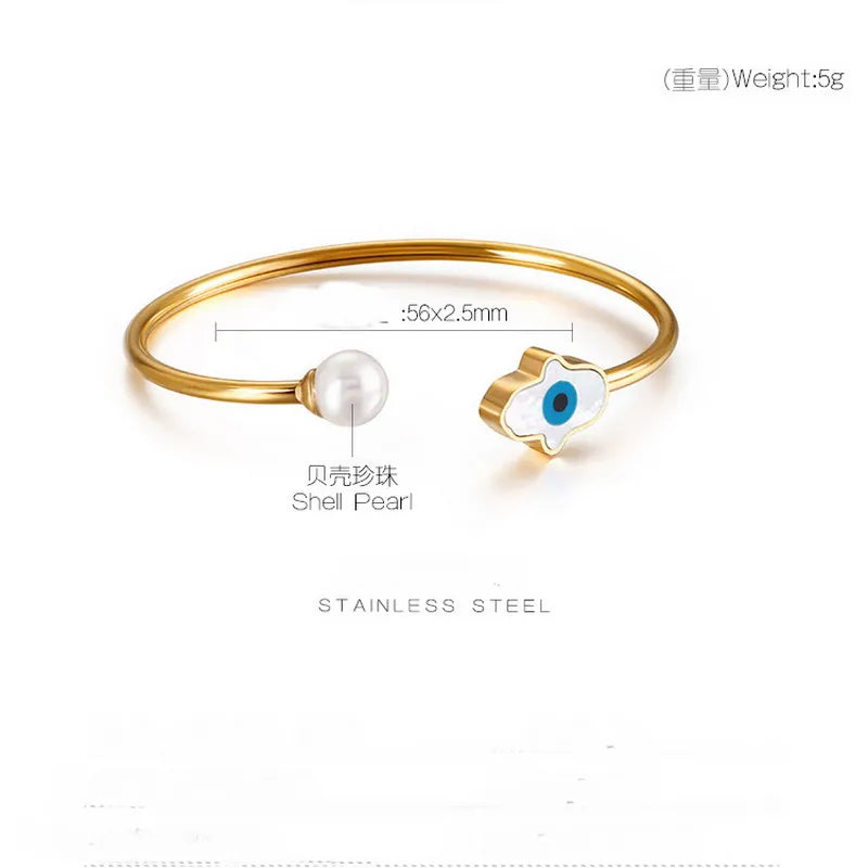 FortunaGlow Turkish Evil Eye Charm Bracelet