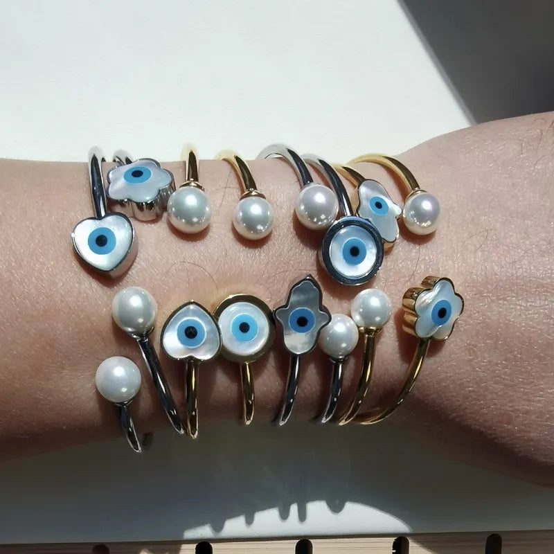 FortunaGlow Turkish Evil Eye Charm Bracelet