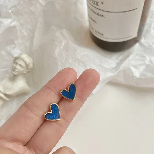 Betoverende Luxe Holle Liefde Hart Geometrische Oorbellen van Glansvolle Elegantie