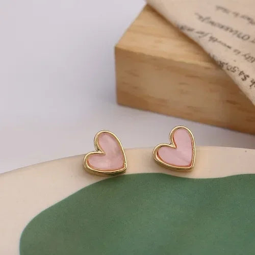Betoverende Luxe Holle Liefde Hart Geometrische Oorbellen van Glansvolle Elegantie