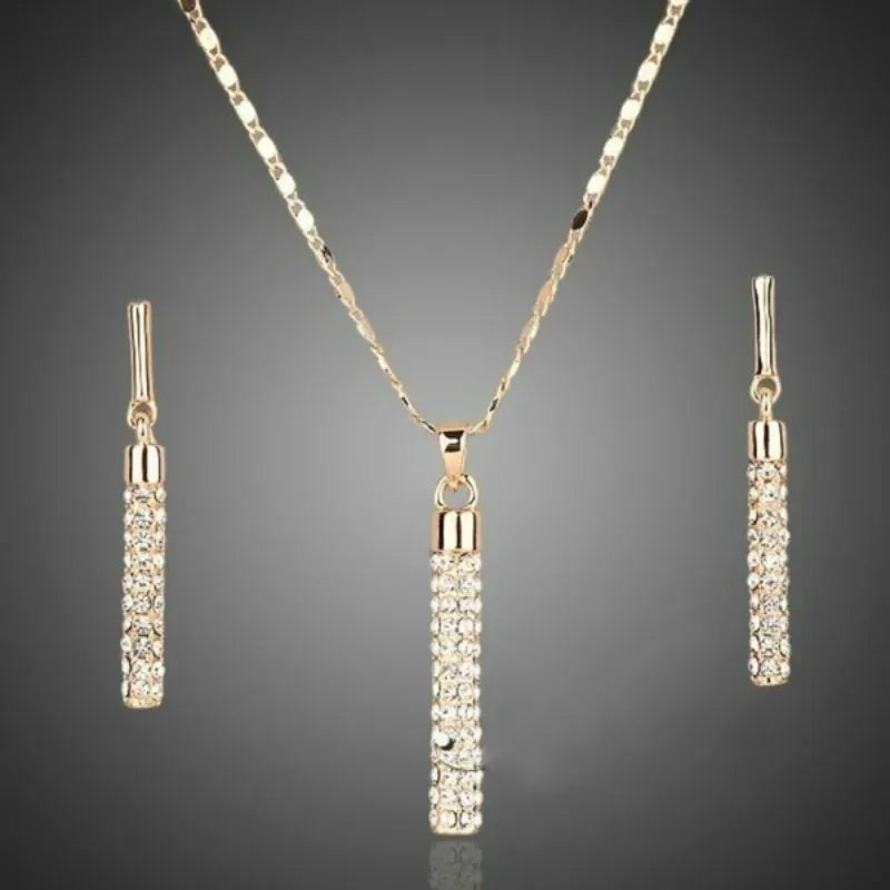 Stunning Diamond Stars Luxury Fashion Jewelry Set