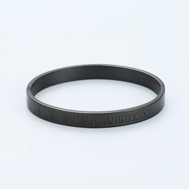 Gouden Gloed Luxe Roestvrijstalen Romeinse Armband