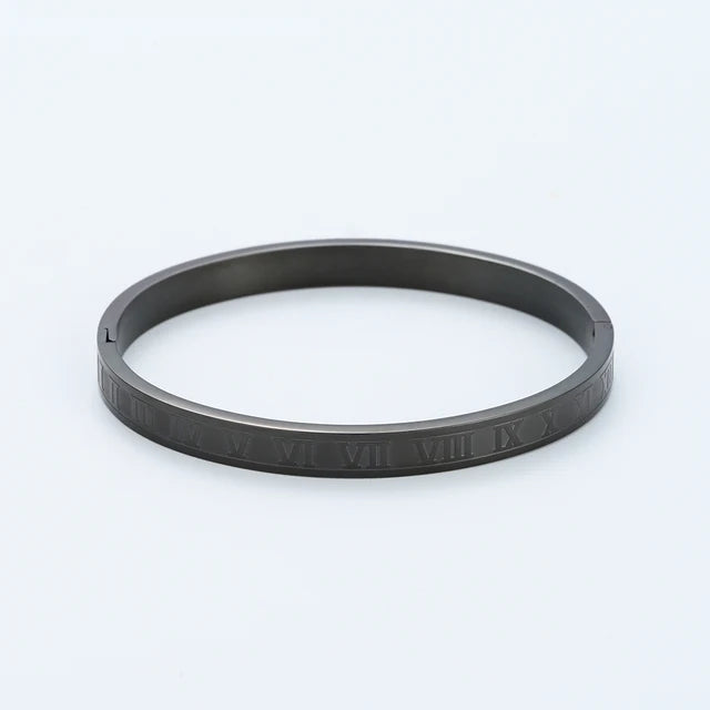 Golden Glow Luxury Stainless Steel Roman Bracelet