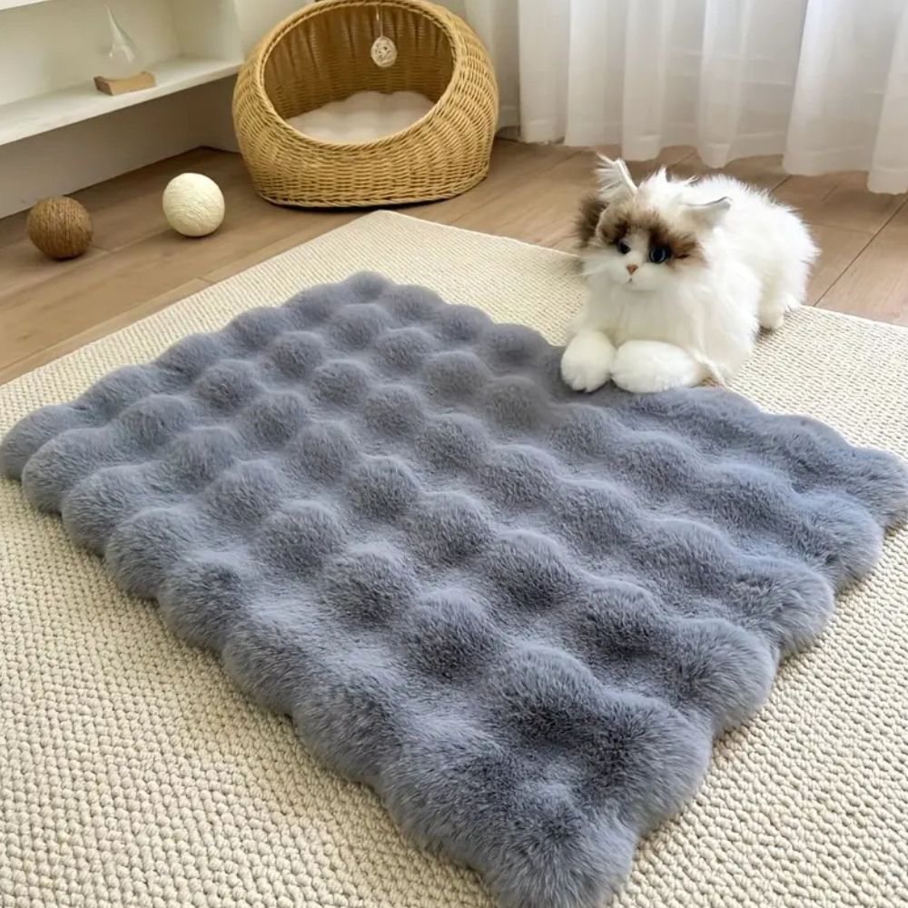 Luxe Flauschige Tapijt met Blazenstructuur
