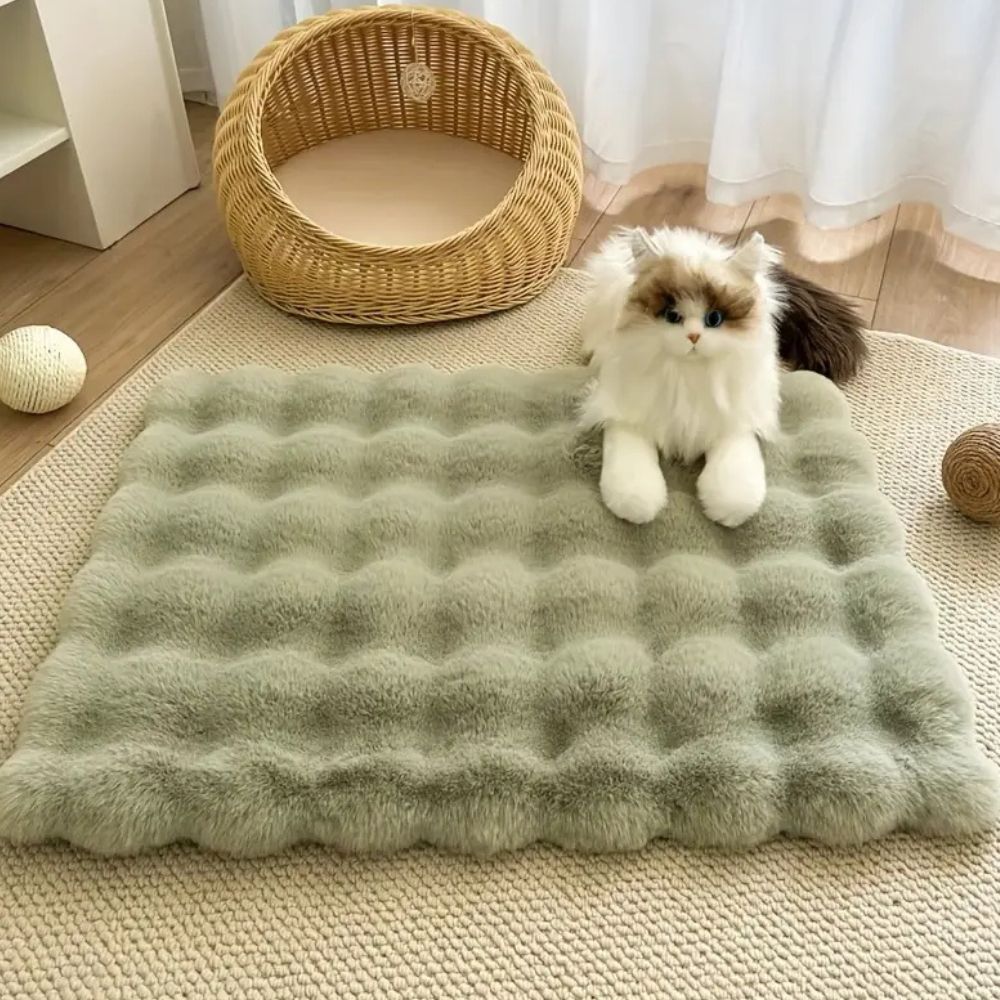 Luxe Flauschige Tapijt met Blazenstructuur