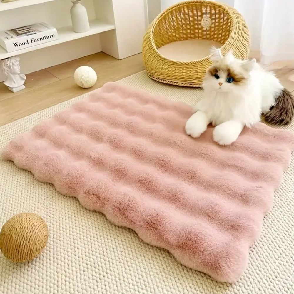 Luxe Flauschige Tapijt met Blazenstructuur