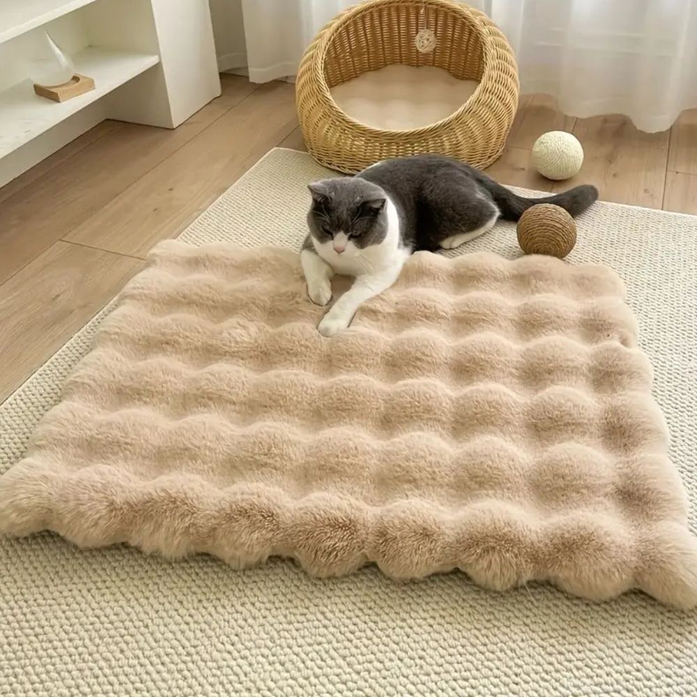 Luxe Flauschige Tapijt met Blazenstructuur