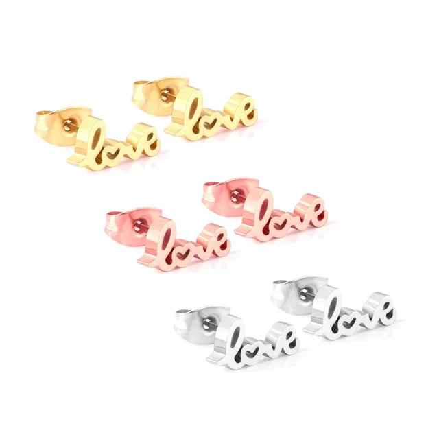 GLuxusteel Edelstahl Kugelohrring Set