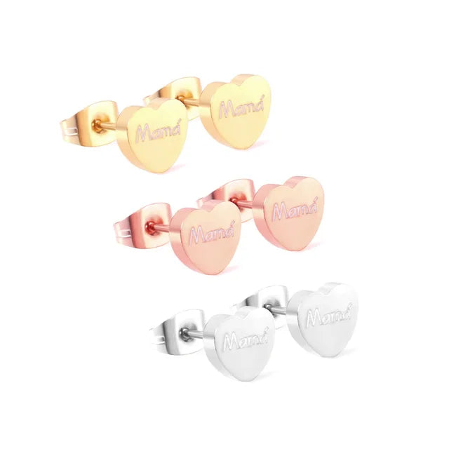 GLuxusteel Edelstahl Kugelohrring Set