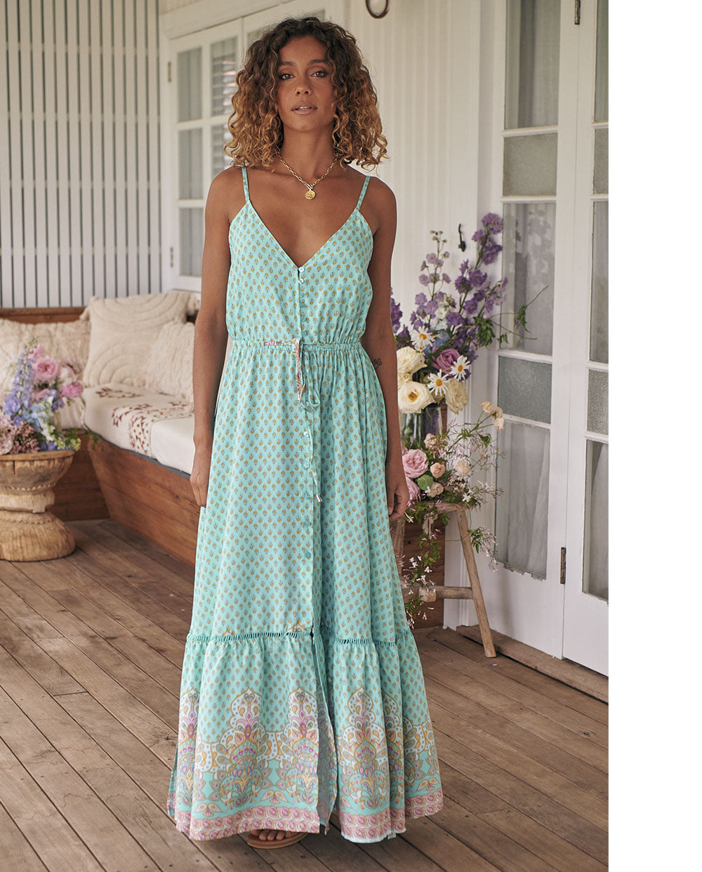 Maria | Lange Boheemse zomerjurk