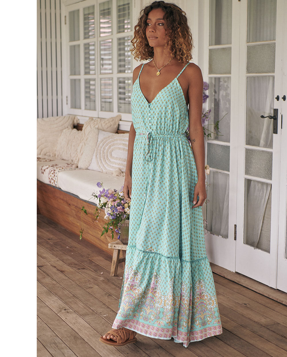 Maria | Lange Boheemse zomerjurk