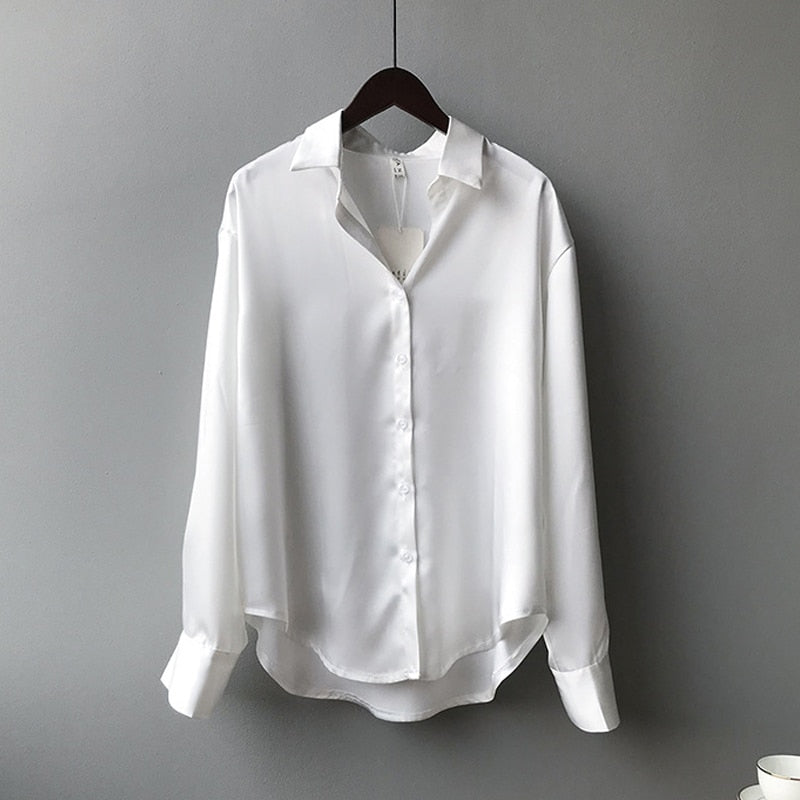 Marie | Zijden blouse vintage blouse