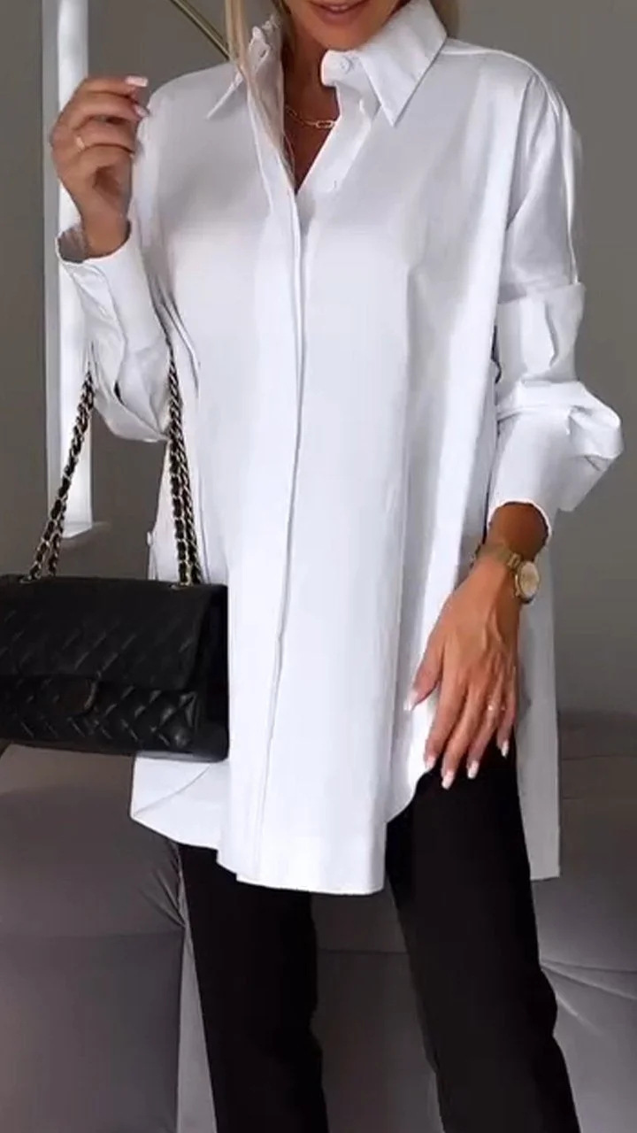 Martina | Stijlvol oversized casual overhemd