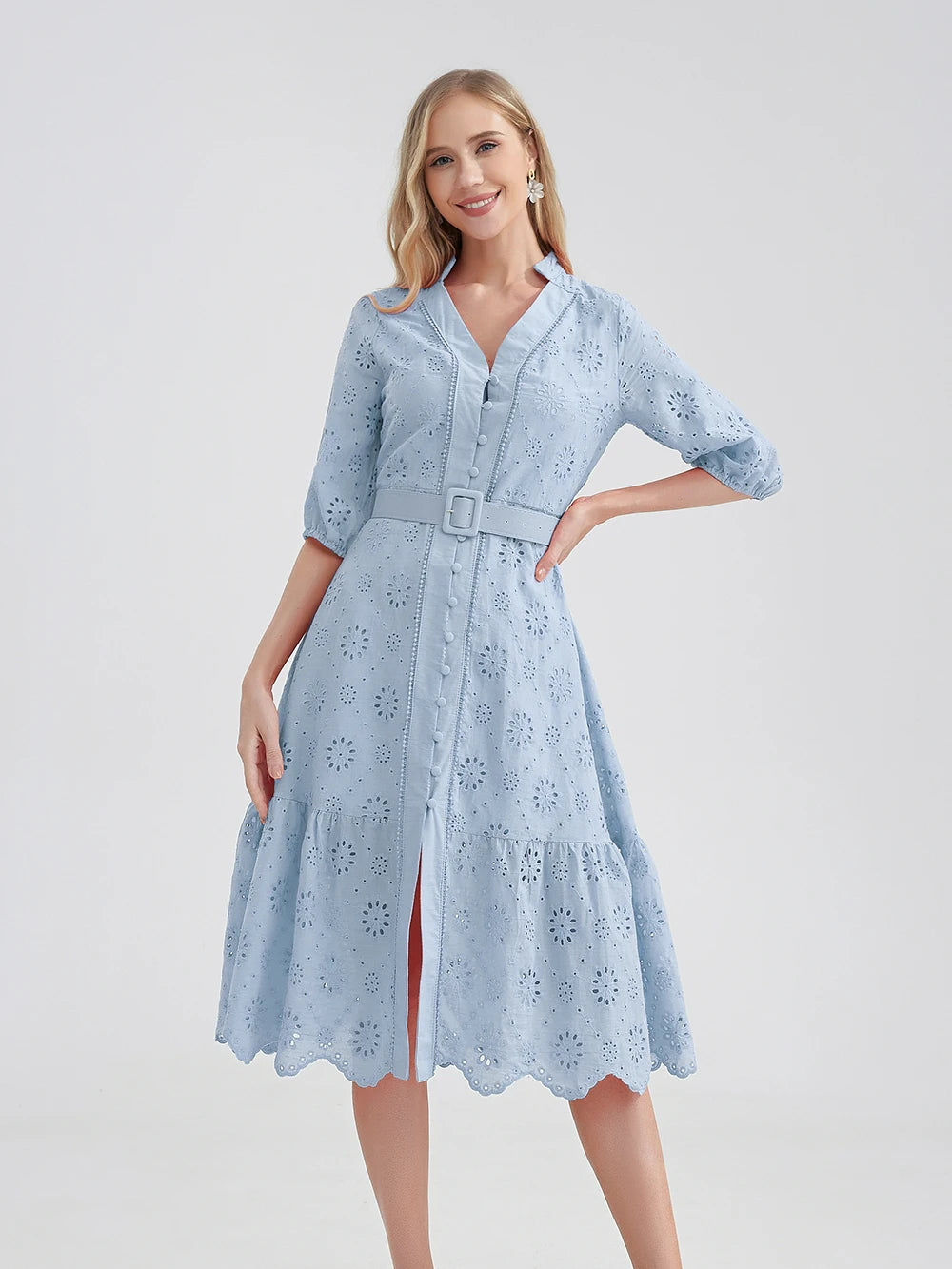Sunny Dawn Summer Dress ClearSky