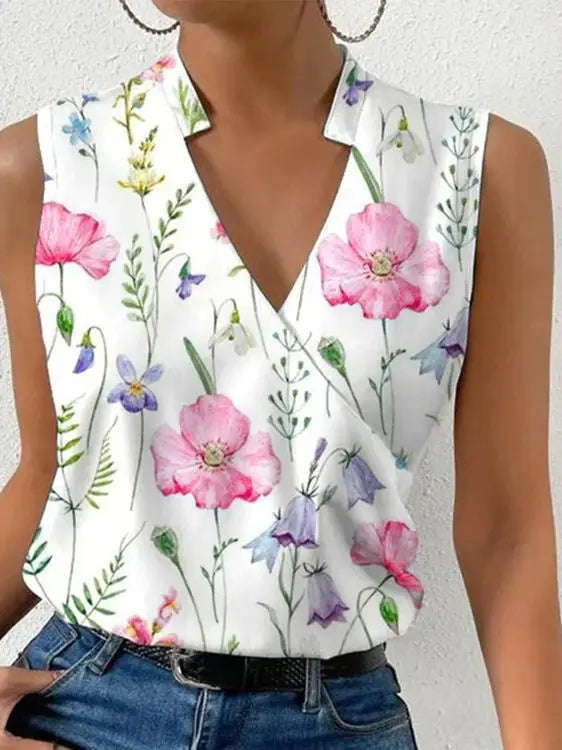 Melanie | Levendige, lichte zomerse casual blouse