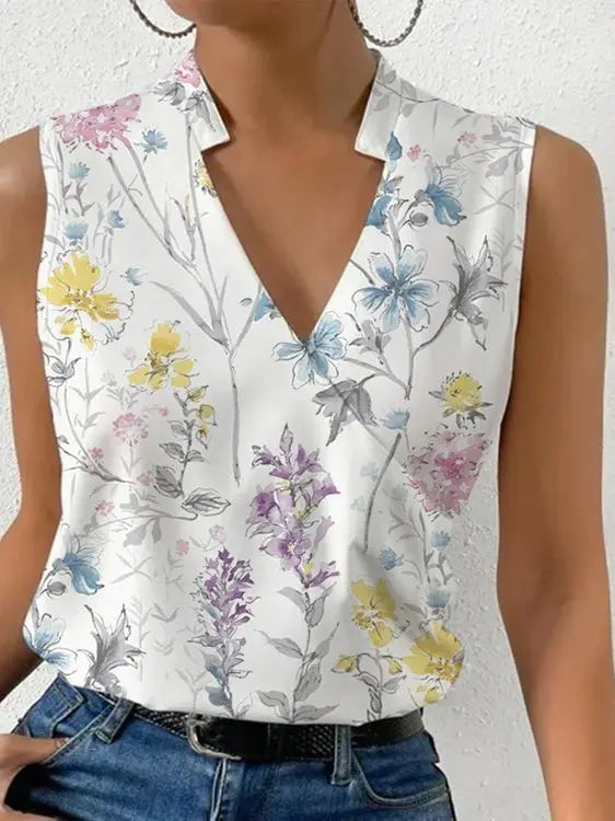 Melanie | Levendige, lichte zomerse casual blouse