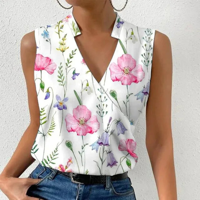 Melanie | Levendige, lichte zomerse casual blouse