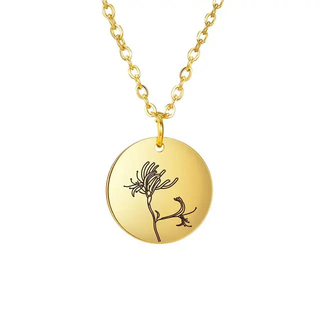 Mijn Vorm Maandelijkse Bloemen Ketting - Jouw Persoonlijke Bloemenreis!