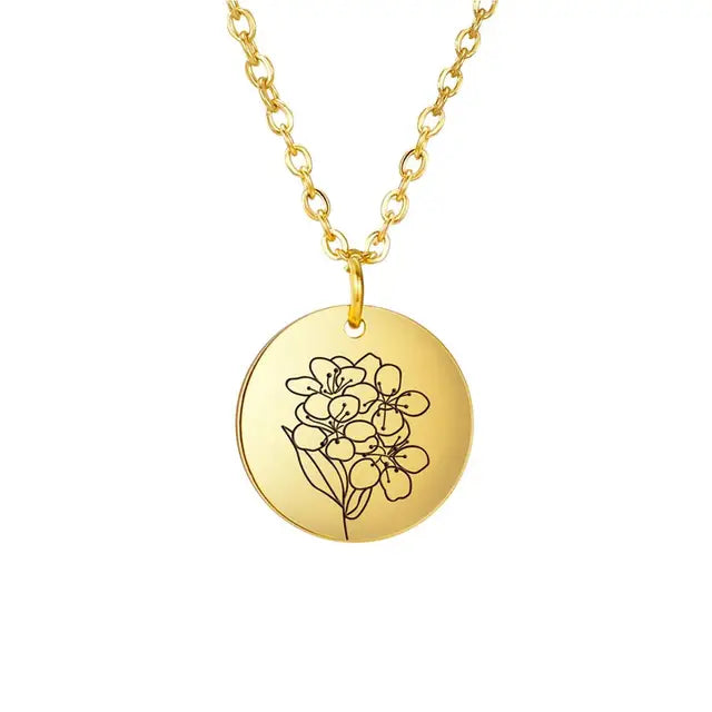 Mijn Vorm Maandelijkse Bloemen Ketting - Jouw Persoonlijke Bloemenreis!