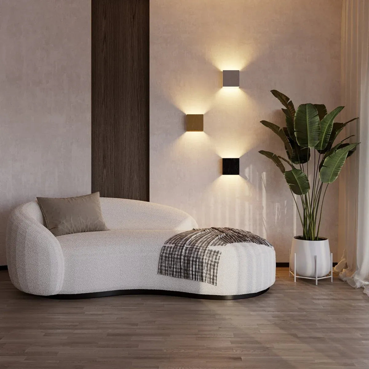 Minimalistische Wandlamp