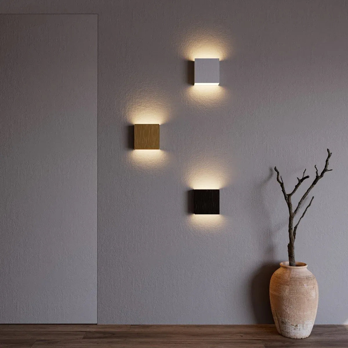 Minimalistische Wandlamp