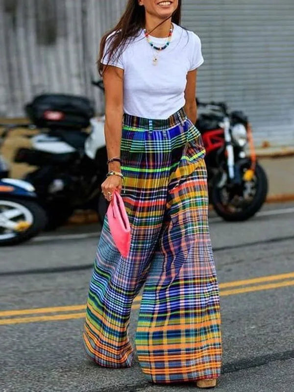 DleeterMode Pantaloni a quadri incantevoli