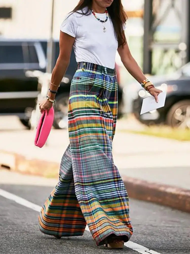 DleeterMode Pantaloni a quadri incantevoli