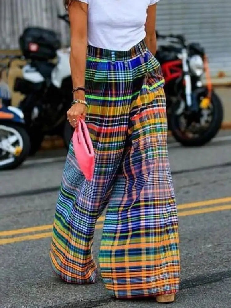 DleeterMode Pantaloni a quadri incantevoli