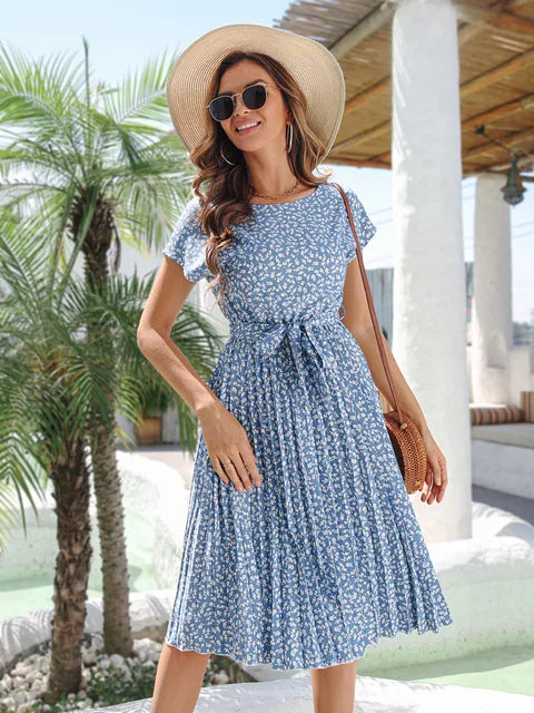 Aurora Chic Floral Dress for Spring and Summer
