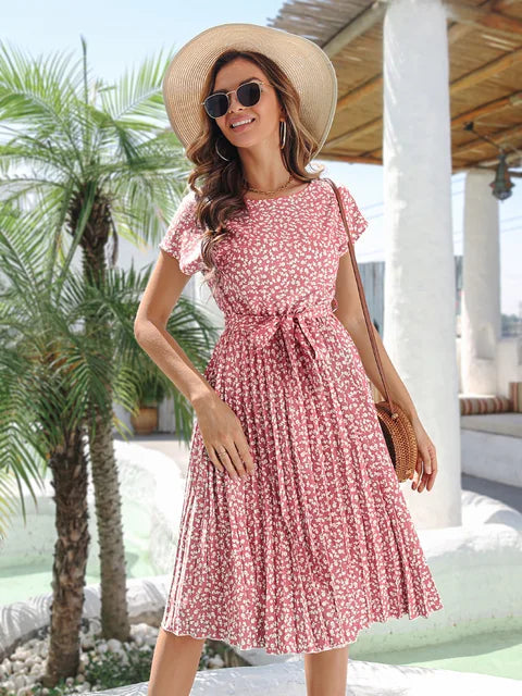 Aurora Chic Floral Dress for Spring and Summer