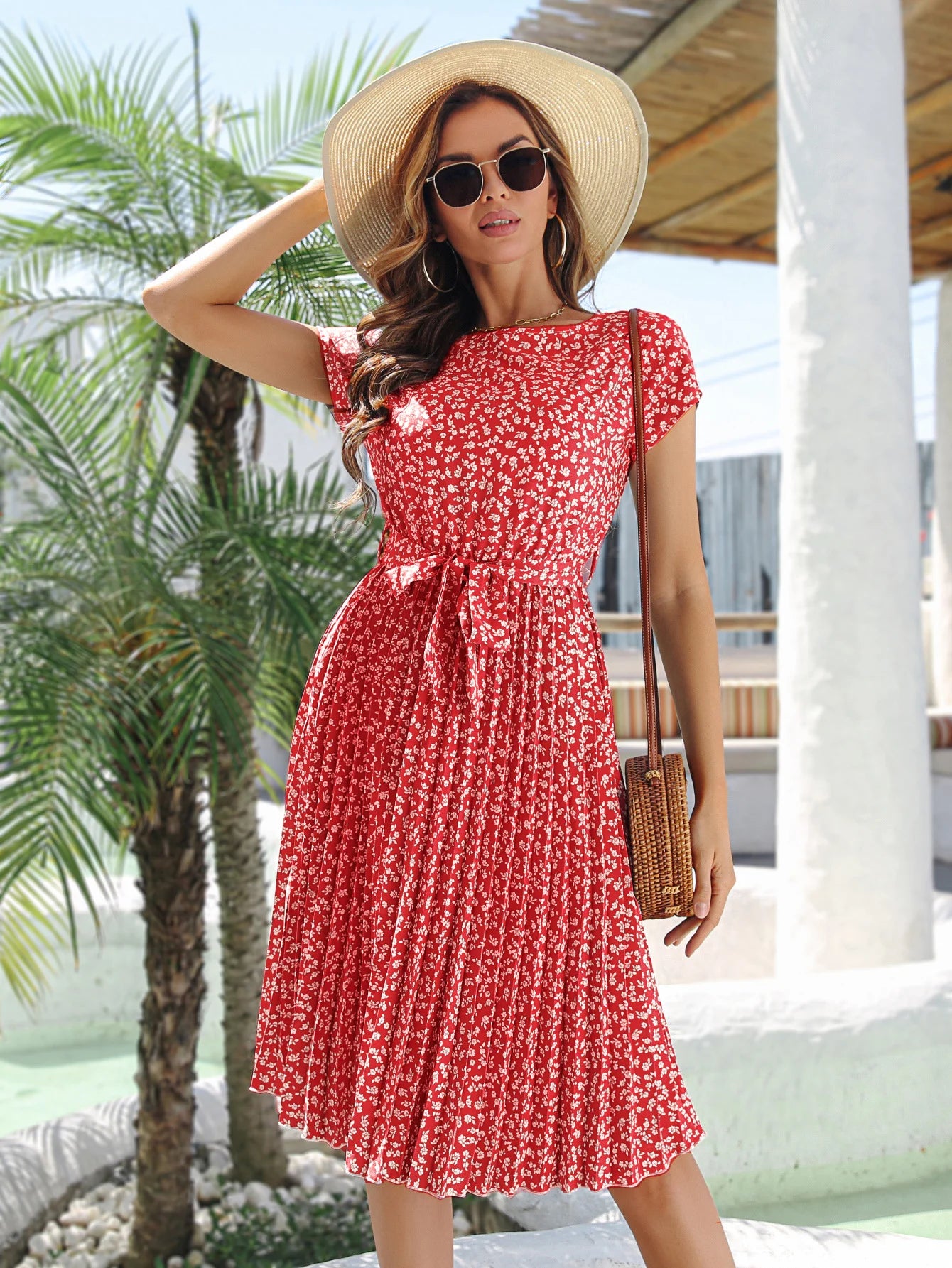 Aurora Chic Floral Dress for Spring and Summer