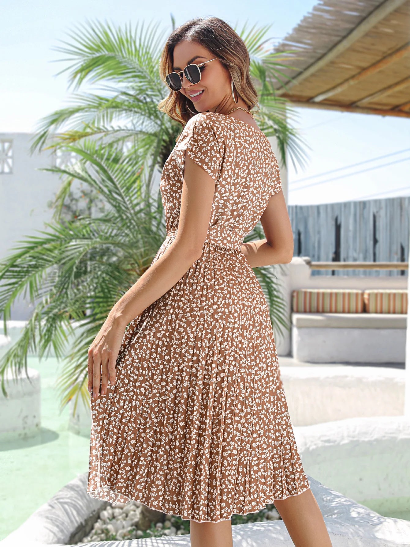 Aurora Chic Floral Dress for Spring and Summer