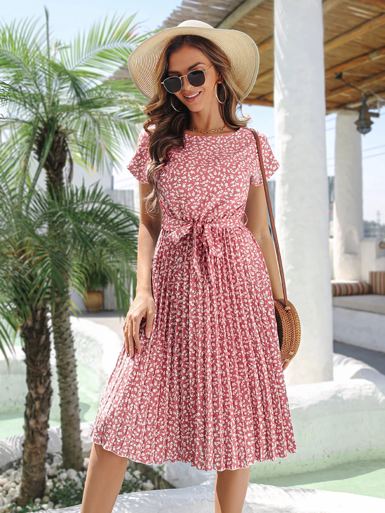 Aurora Chic Floral Dress for Spring and Summer