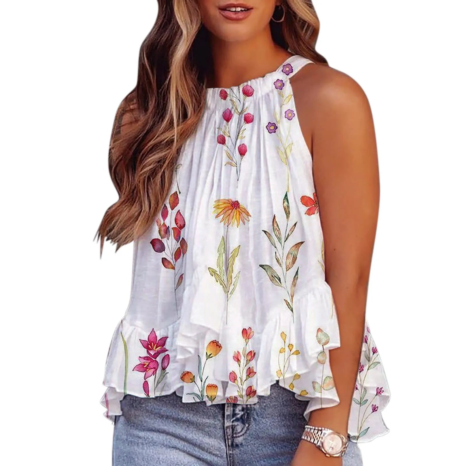 Camicetta Fiori Zonneschijn di Sunshine Chic