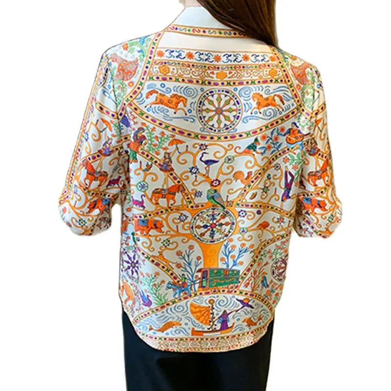 Aurora Floral Print Women's Blouse for Stylish Women