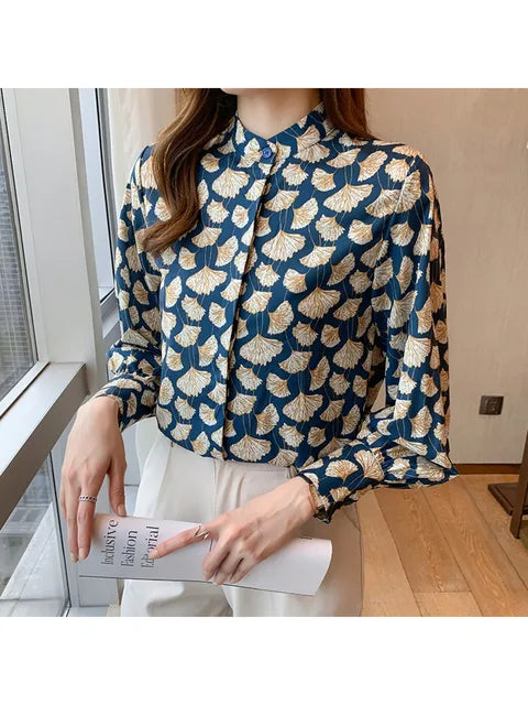 Elegancia Couture Fashionable Floral Print Shirts for Women