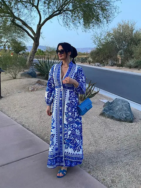 Elegante Lange Maxi Jurk van Vogue Elegance