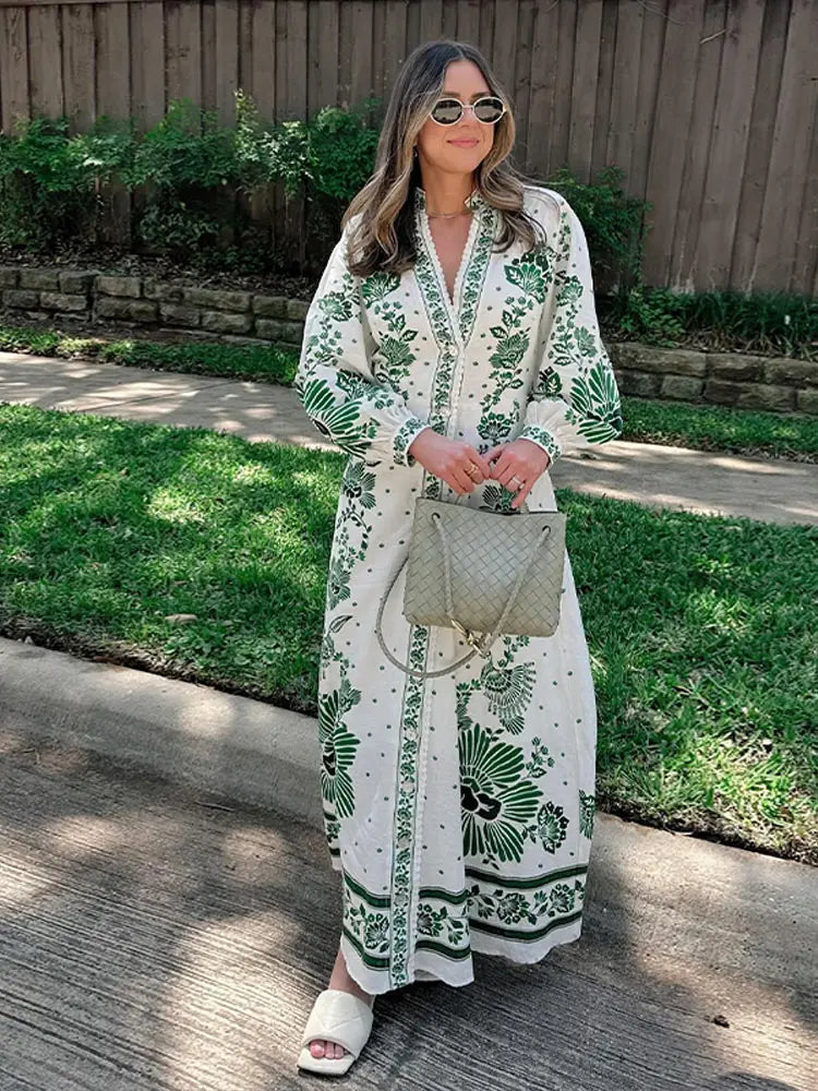 Elegante Lange Maxi Jurk van Vogue Elegance