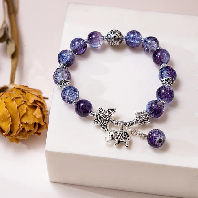 Zonnestraal Glans Betoverende Bohemian Armband met Kleurrijke Kristal Kralen
