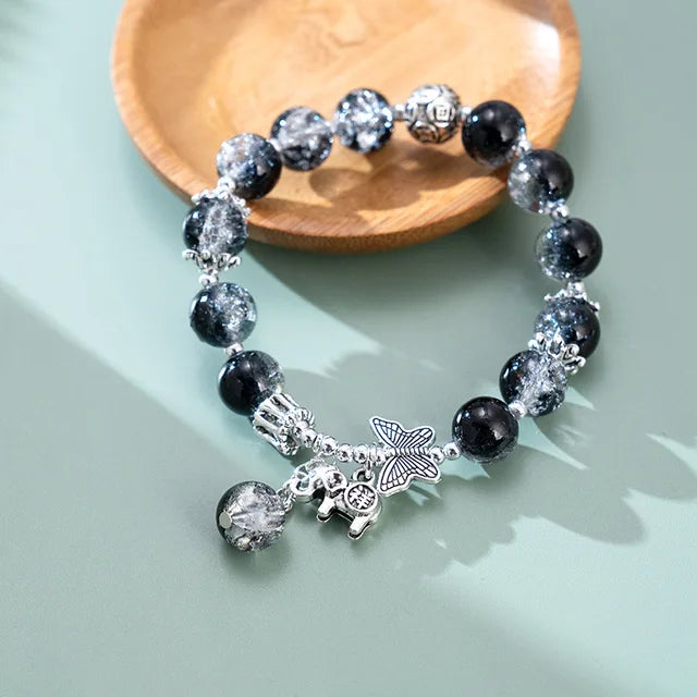 Zonnestraal Glans Betoverende Bohemian Armband met Kleurrijke Kristal Kralen