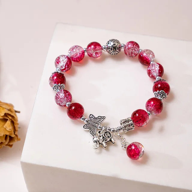 Zonnestraal Glans Betoverende Bohemian Armband met Kleurrijke Kristal Kralen