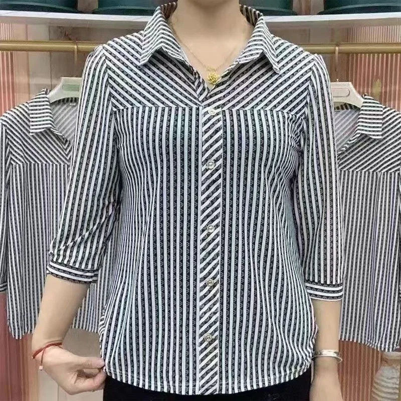 Fashionista Trends Zomer Gestreepte Blouse
