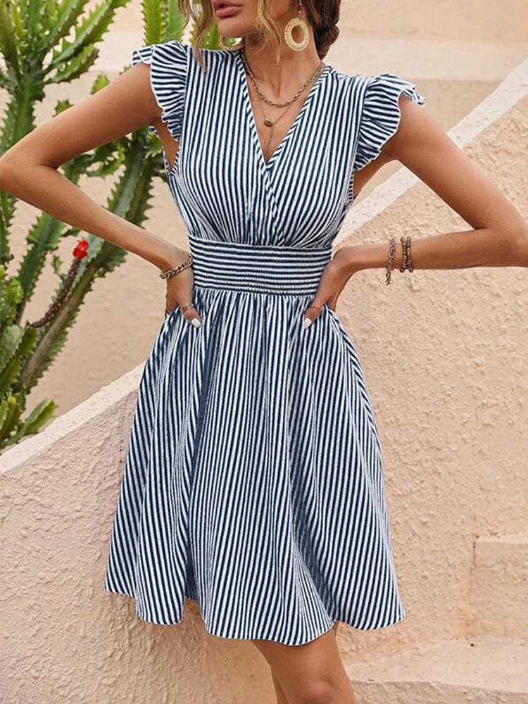 Radiant Shine Dress with Wooden Ear Tassels