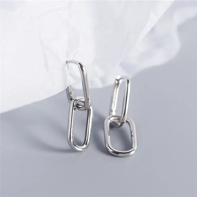 Stijlvolle Mode Paperclip Oorbellen
