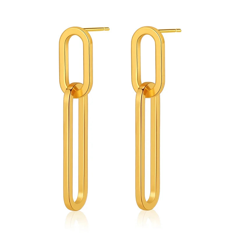 Stijlvolle Mode Paperclip Oorbellen