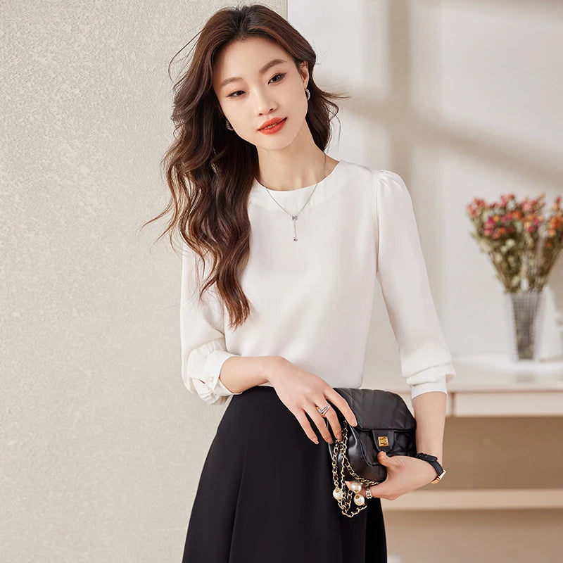 Stylish Business Women's Blouse for Spring and Summer
