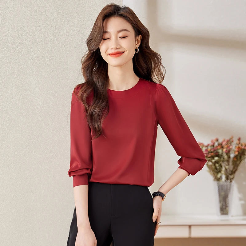 Stylish Business Women's Blouse for Spring and Summer