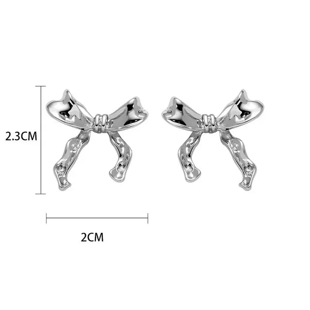 Shiny Beauty: Fashion Bow Earrings