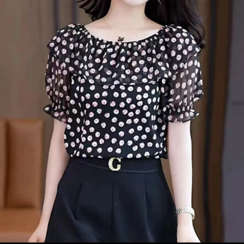 New Fashion Korean Fashion Chiffon Blouse