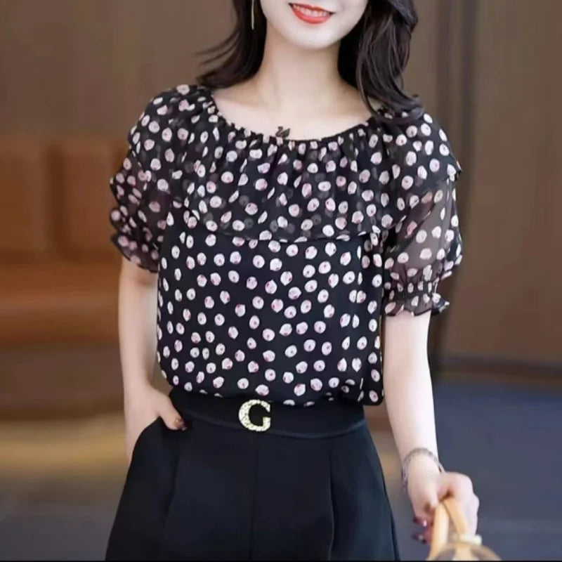 New Fashion Korean Fashion Chiffon Blouse